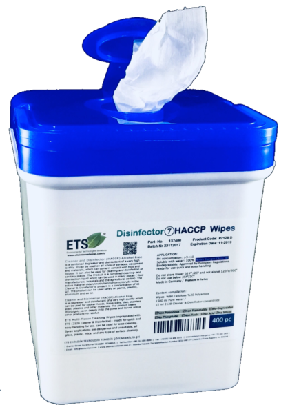 DESINFECTANT CLEANER WIPES HACCP