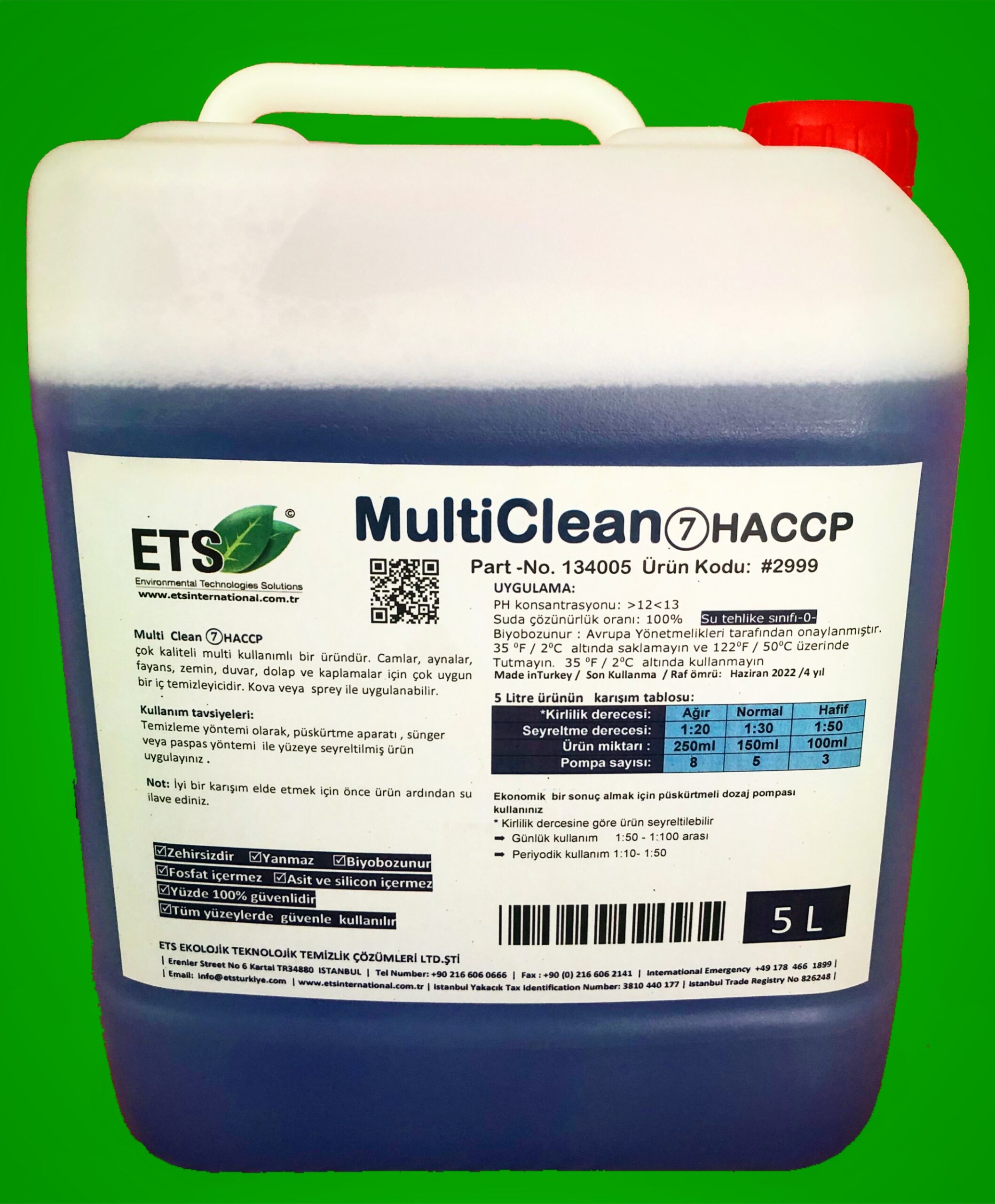 MULTI CLEANER HACCP 5LTR